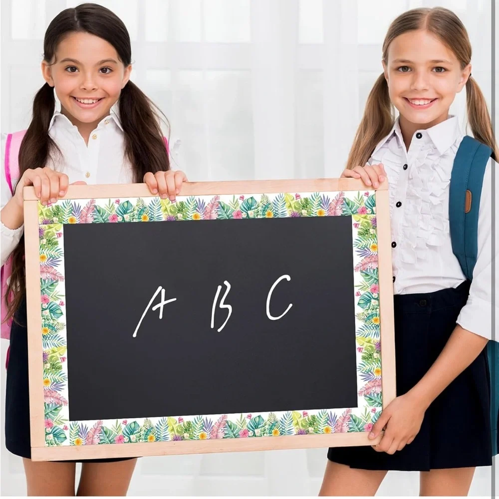 Bulletin Board Borders for Classroom, Tropical Bulletin Board Decorations, 49 Ft